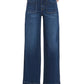 Flying Monkey Women's High Rise Front Patch Pocket Wide Leg Trouser