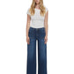 Flying Monkey Women's High Rise Front Patch Pocket Wide Leg Trouser