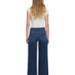 Flying Monkey Women's High Rise Front Patch Pocket Wide Leg Trouser