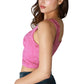 Nikibiki Women's Double Lace Square Crop Top