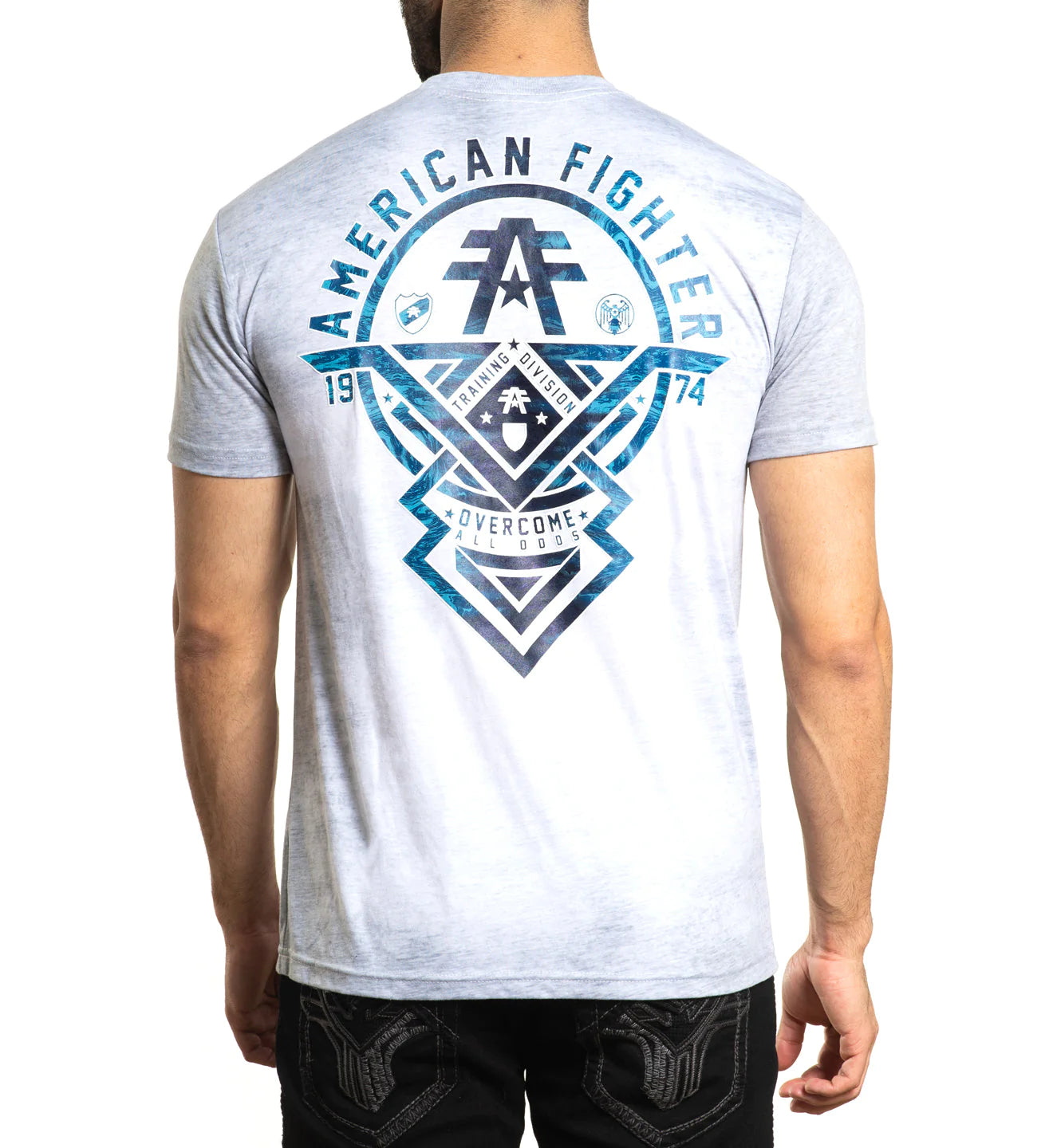 American Fighter Men's Oakview Short Sleeve T-Shirt White Multi