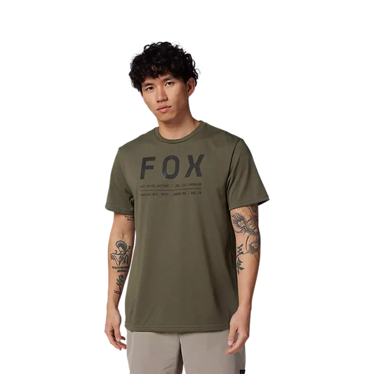 Fox Men's Non Stop SS Tech Tee Olive Green