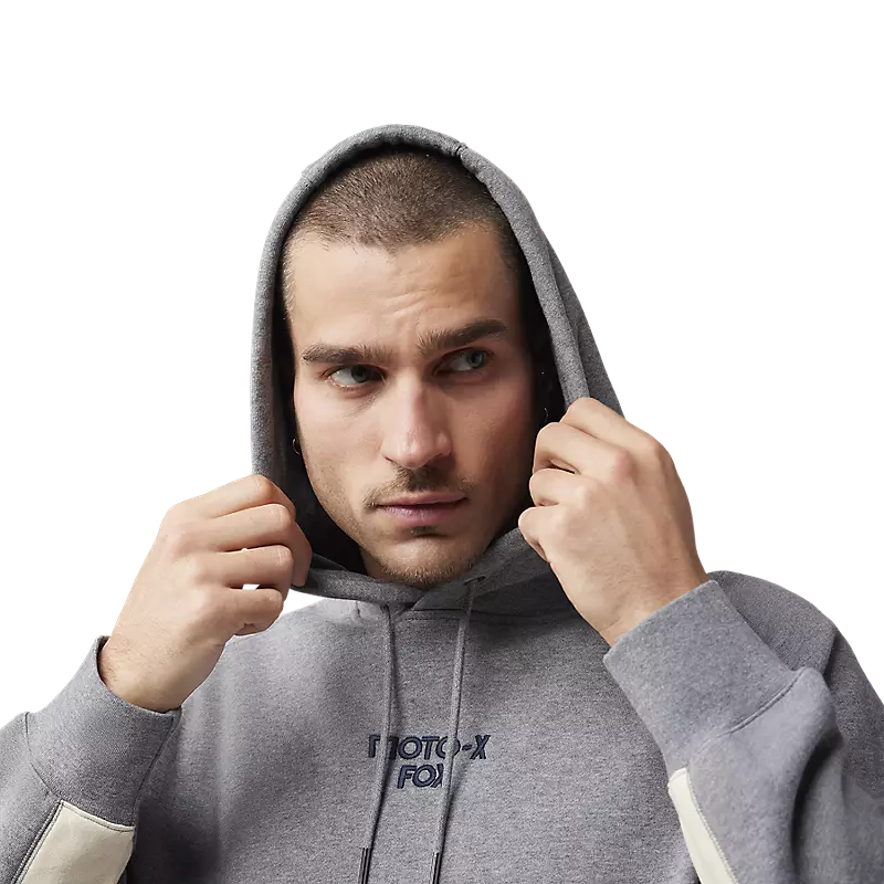 Fox Men's Moto-X Oversized Fleece Pullover Heather Graphite