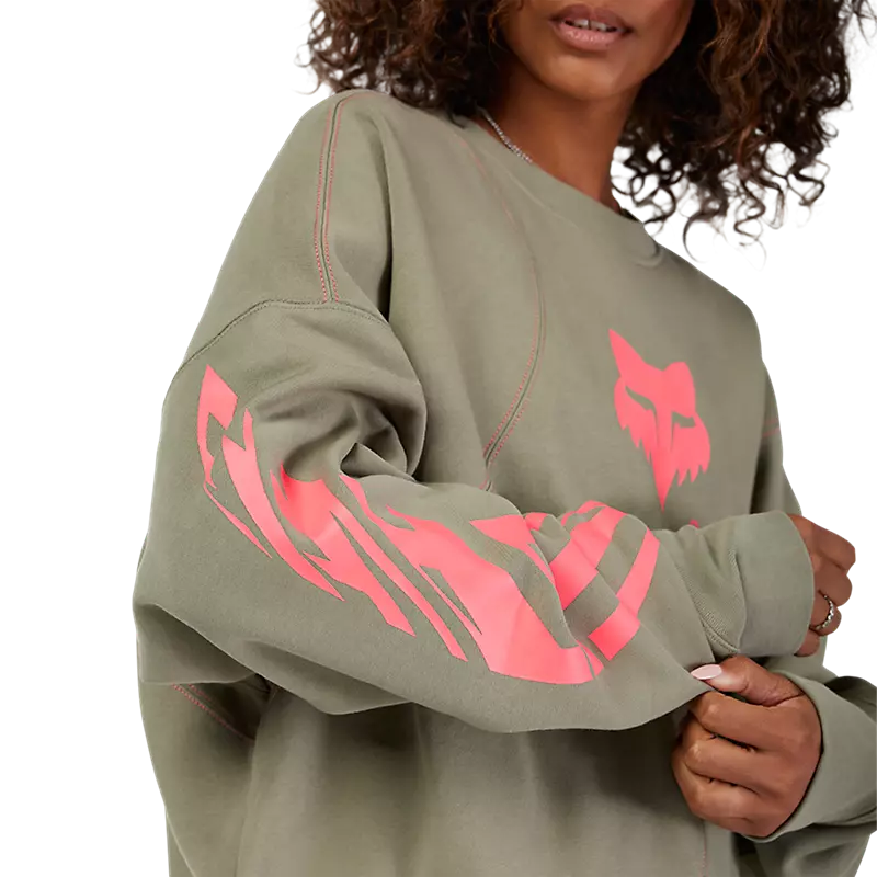 Fox Women's Elevated Oversized Fleece Crew