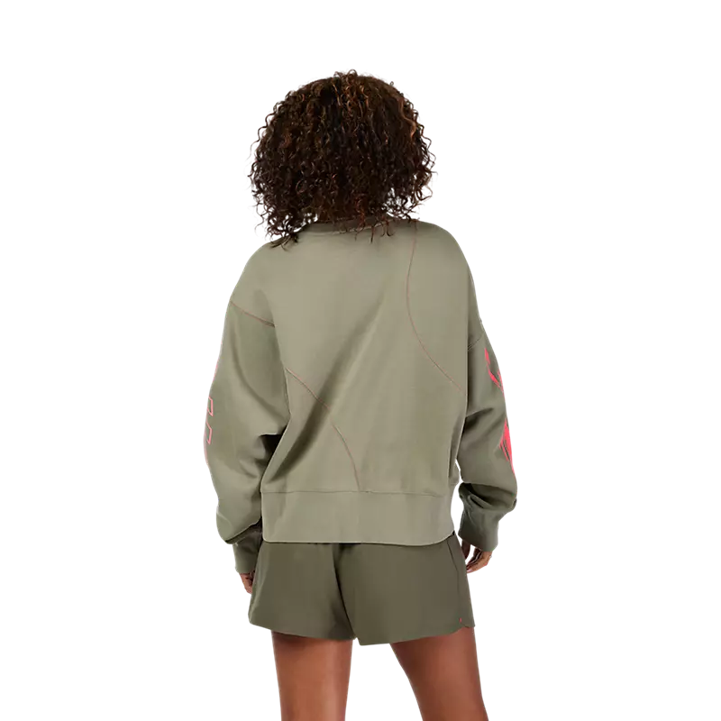 Fox Women's Elevated Oversized Fleece Crew