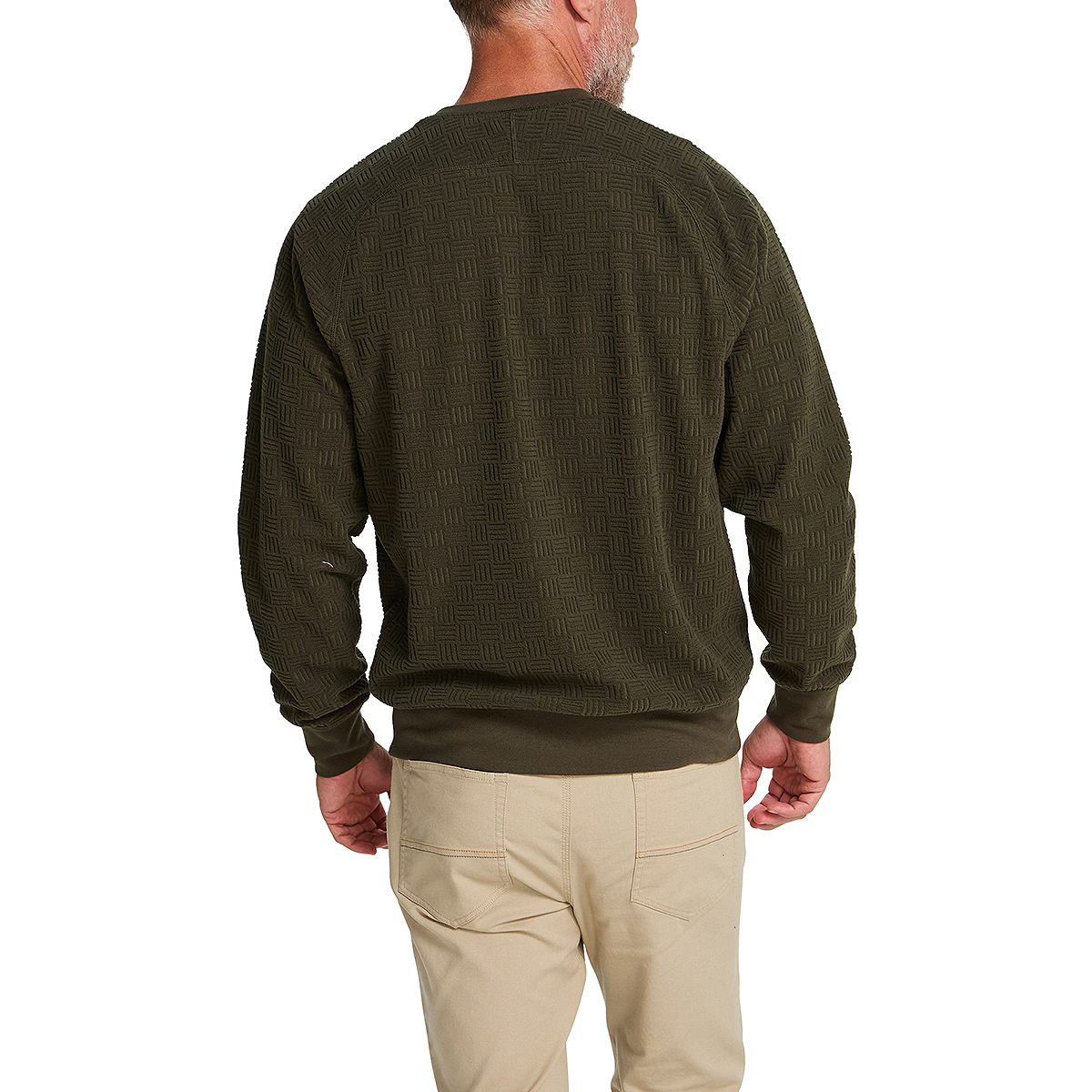Howler Bros Men’s Eleos Fleece Crewneck - Grids : Army