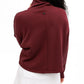 Waggle Women's Funnel Neck Sweatshirt Garnet