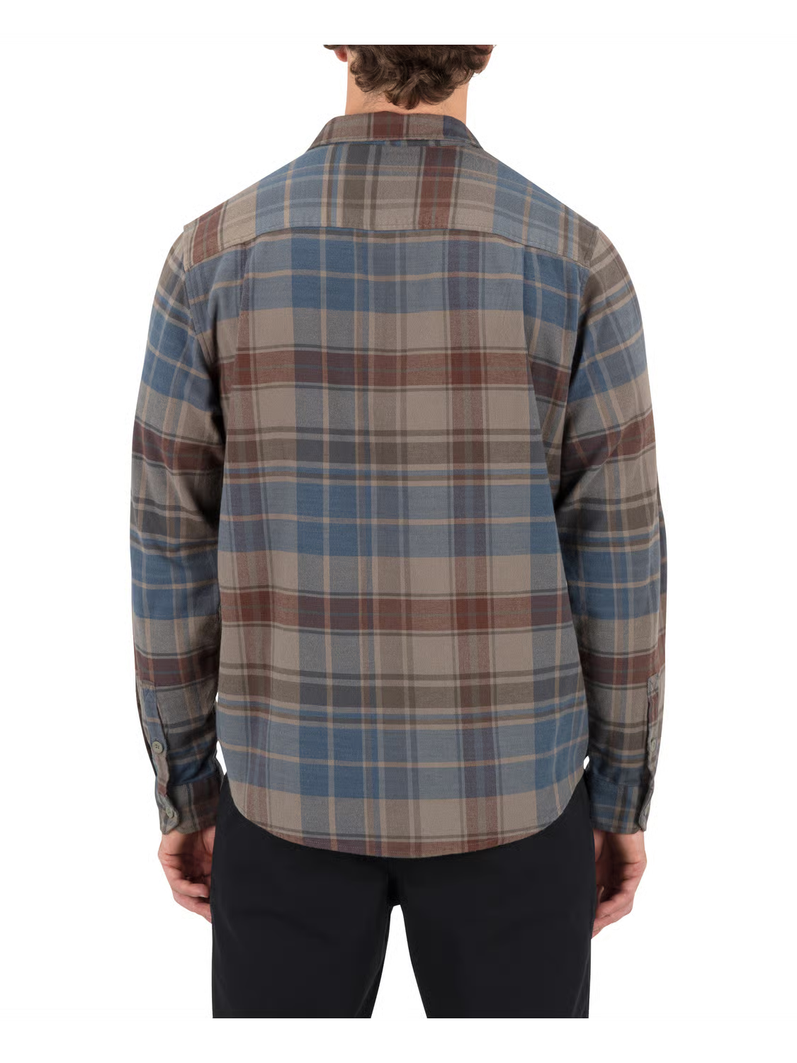 Hurley Men’s Portland Stretch Flannel LS Army