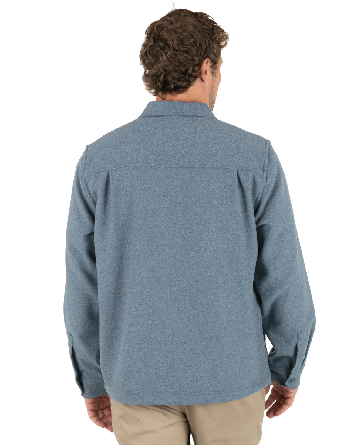 Hurley Men's San Juan Wool Overshirt Ls Grey Teal