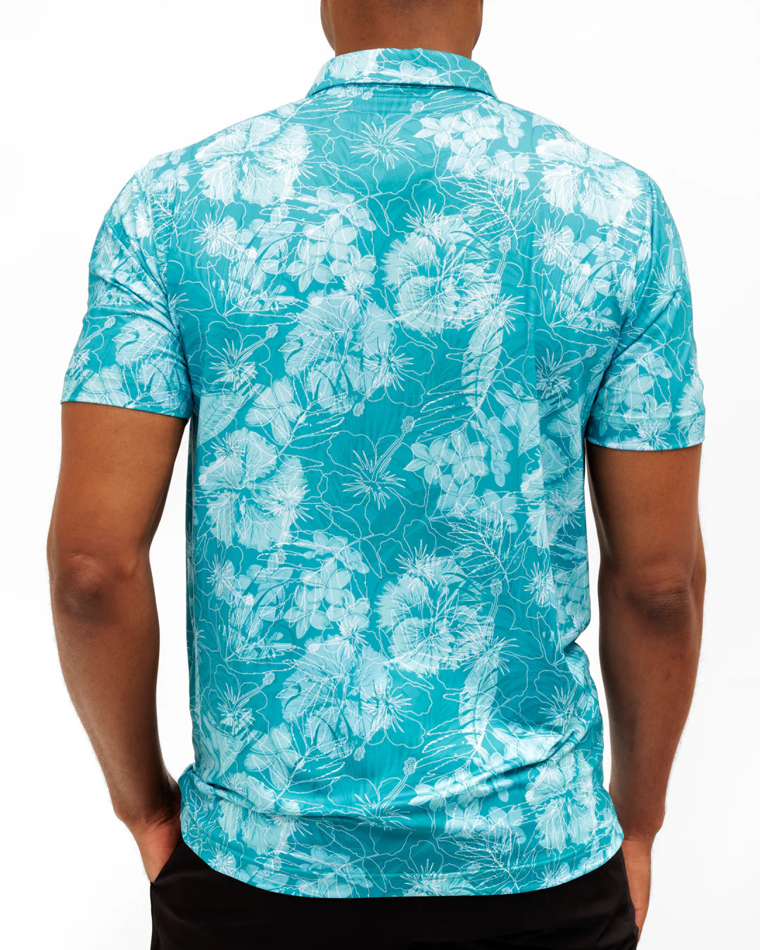 Waggle Men's Hawaiian Punchout Polo