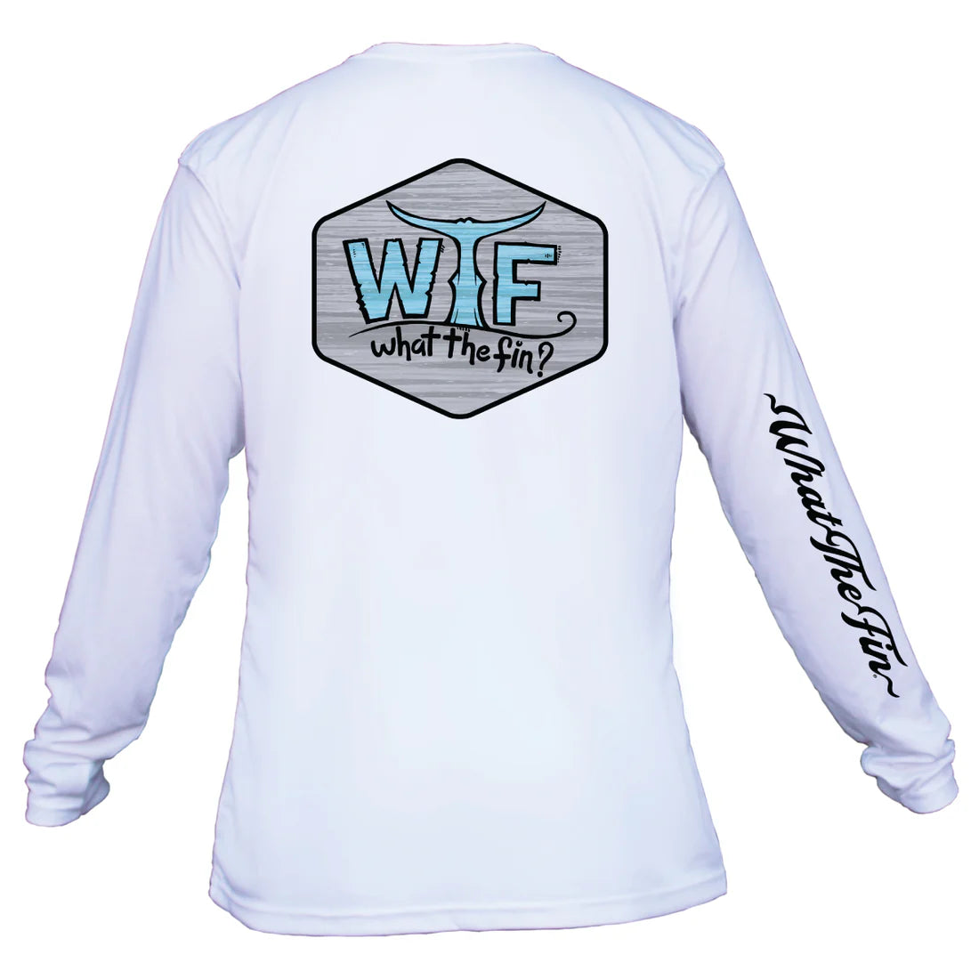 WTF Men's Hexi Logo L/S Performance Top White