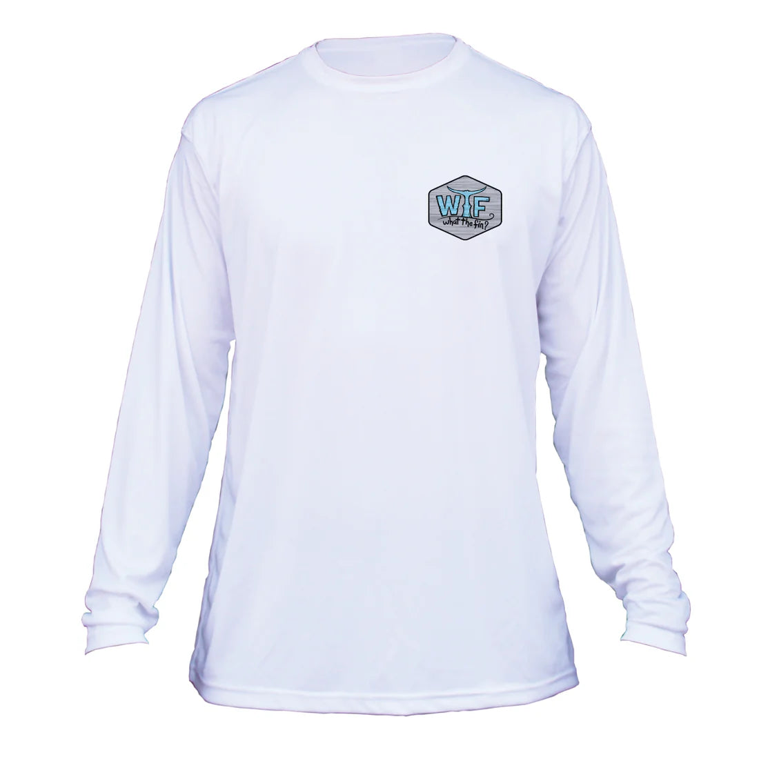 WTF Men's Hexi Logo L/S Performance Top White