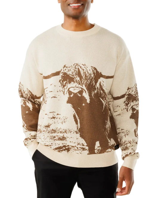 Waggle Unisex Highlander Wildknit Crewneck Sweater