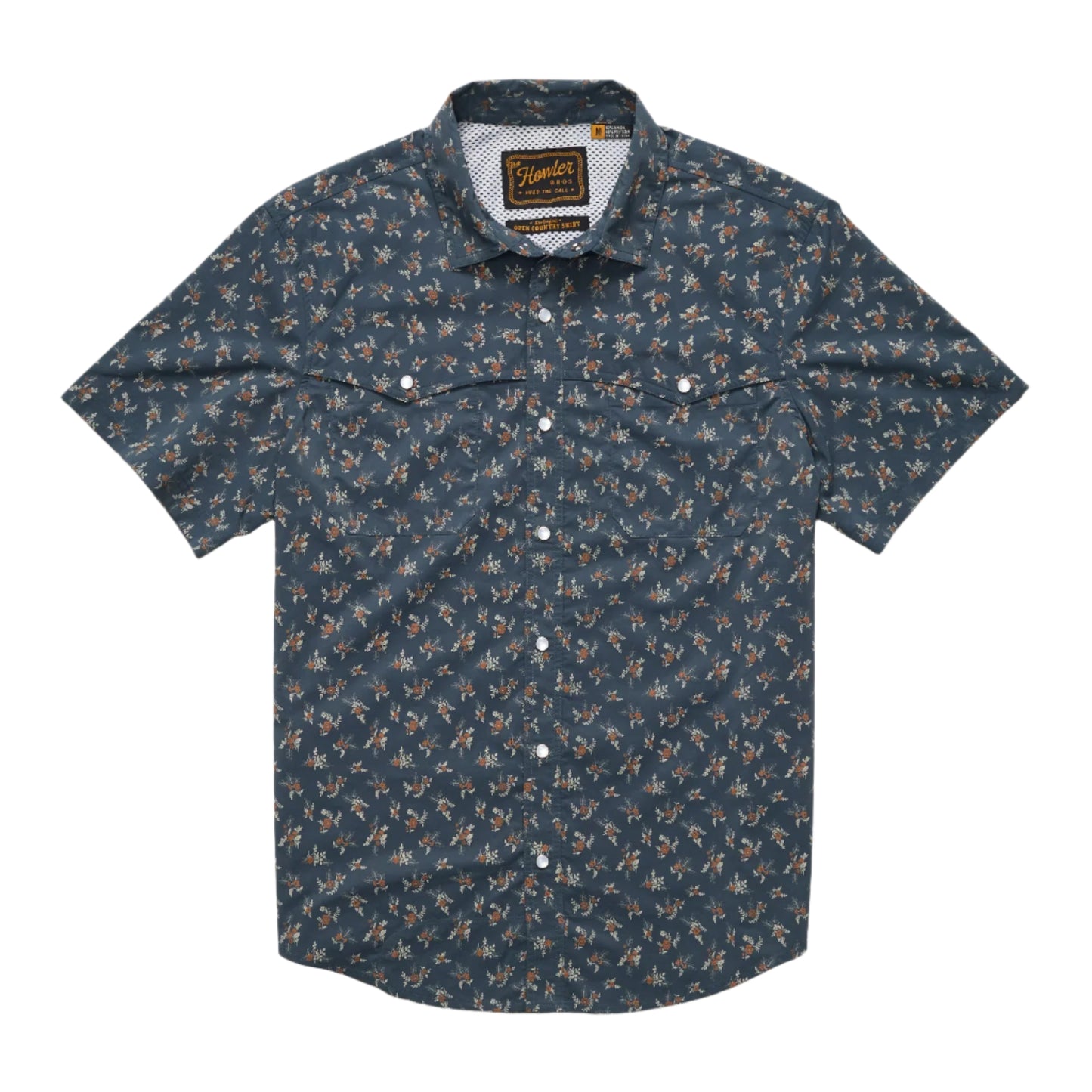 Howler Bros Men's Open Country Tech Shirt Rancher Floral Dark Slate