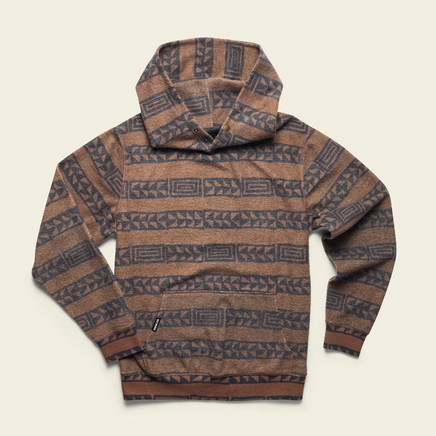 Howler Bro's Tajima Pullover - Hanko Stripe : Mink Brown