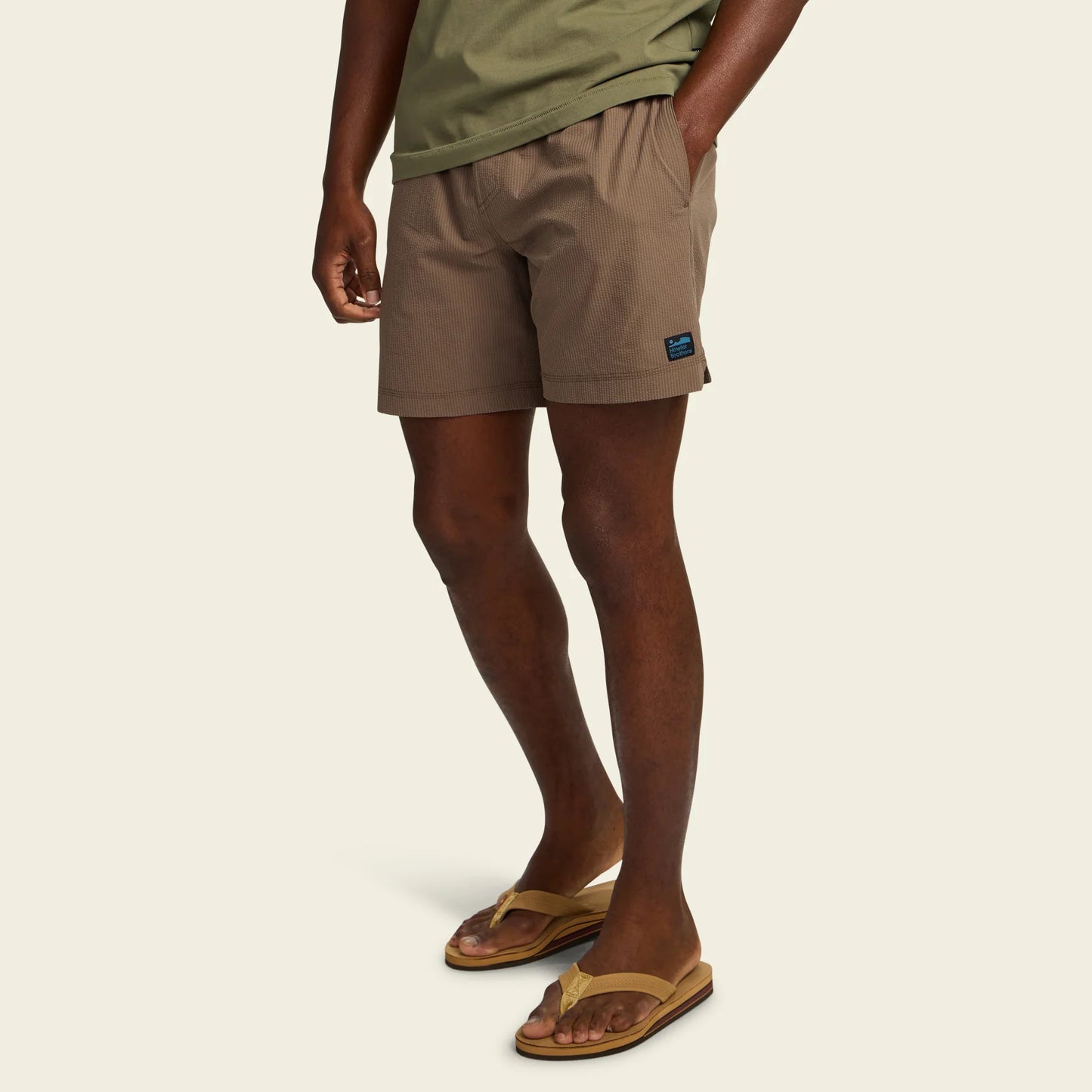 Howler Bros Men's Salado Shorts Seersucker : Morel