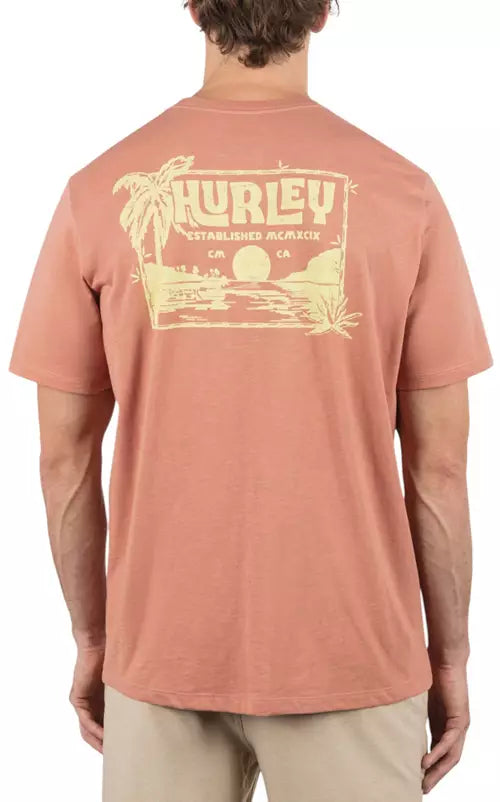 Hurley Men's Island Vibes Slub SS Martian Rust