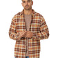 Hurley Men's Portland Organic Flannel LS Hickory Brown