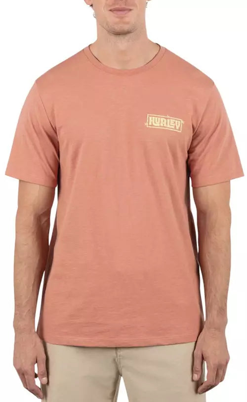 Hurley Men's Island Vibes Slub SS Martian Rust