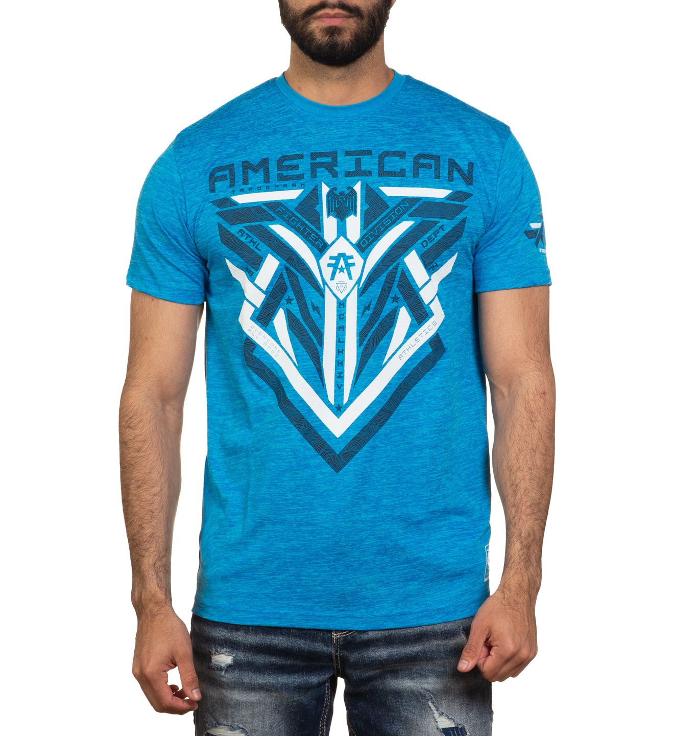 American Fighter Men's Acra Tee Bisbee Blue