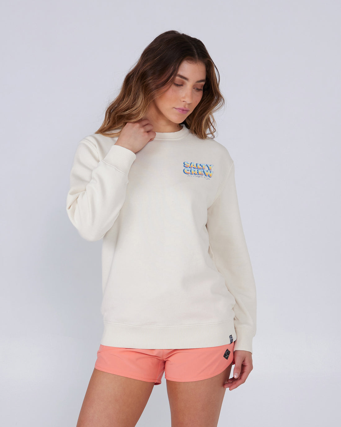 Salty Crew Women’s Summertime Premium Crew Bone