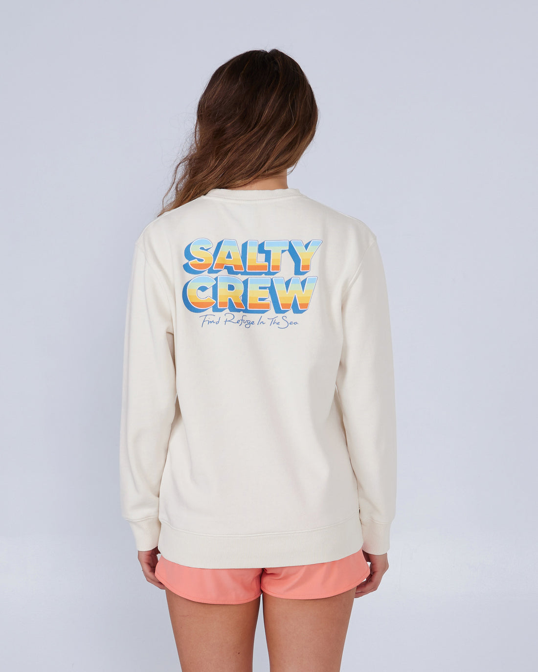 Salty Crew Women’s Summertime Premium Crew Bone