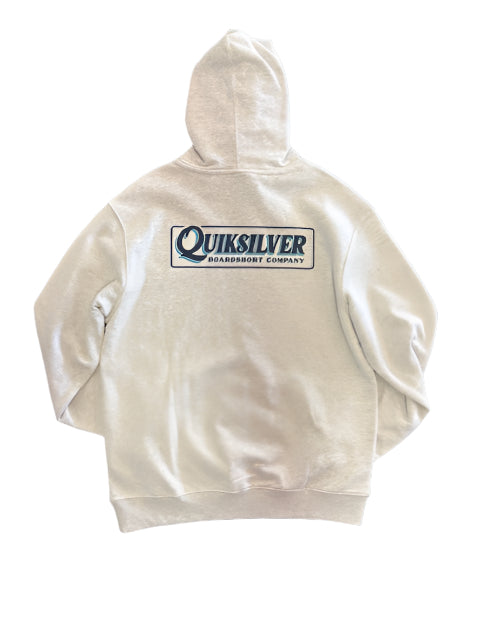 Quiksilver Men's Graphic Hoodie White Heather
