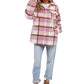 Bluivy Women's Plaid Brushed Shacket Mauve - Brekken's