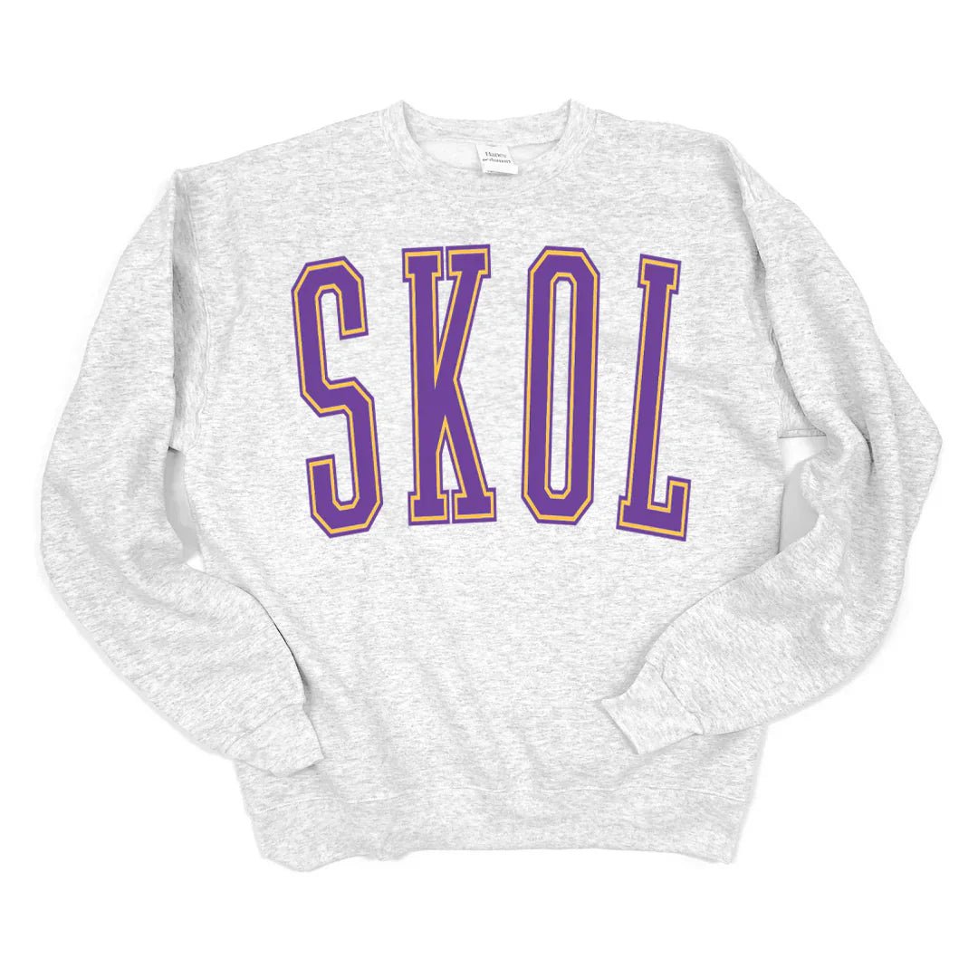 218 Clothing Unisex MN Varsity Crewneck Ash - Brekken's