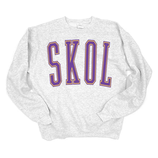 218 Clothing Unisex MN Varsity Crewneck Ash - Brekken's