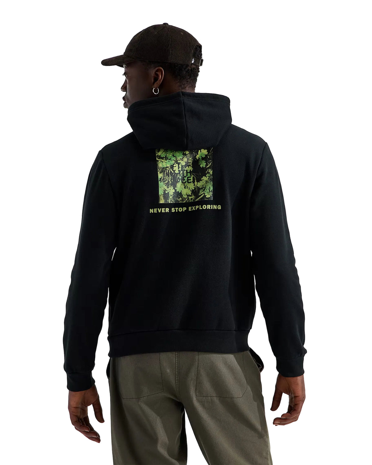 The North Face Men's Evolution Yosemite Oak Print Regular Hoodie TNF Black