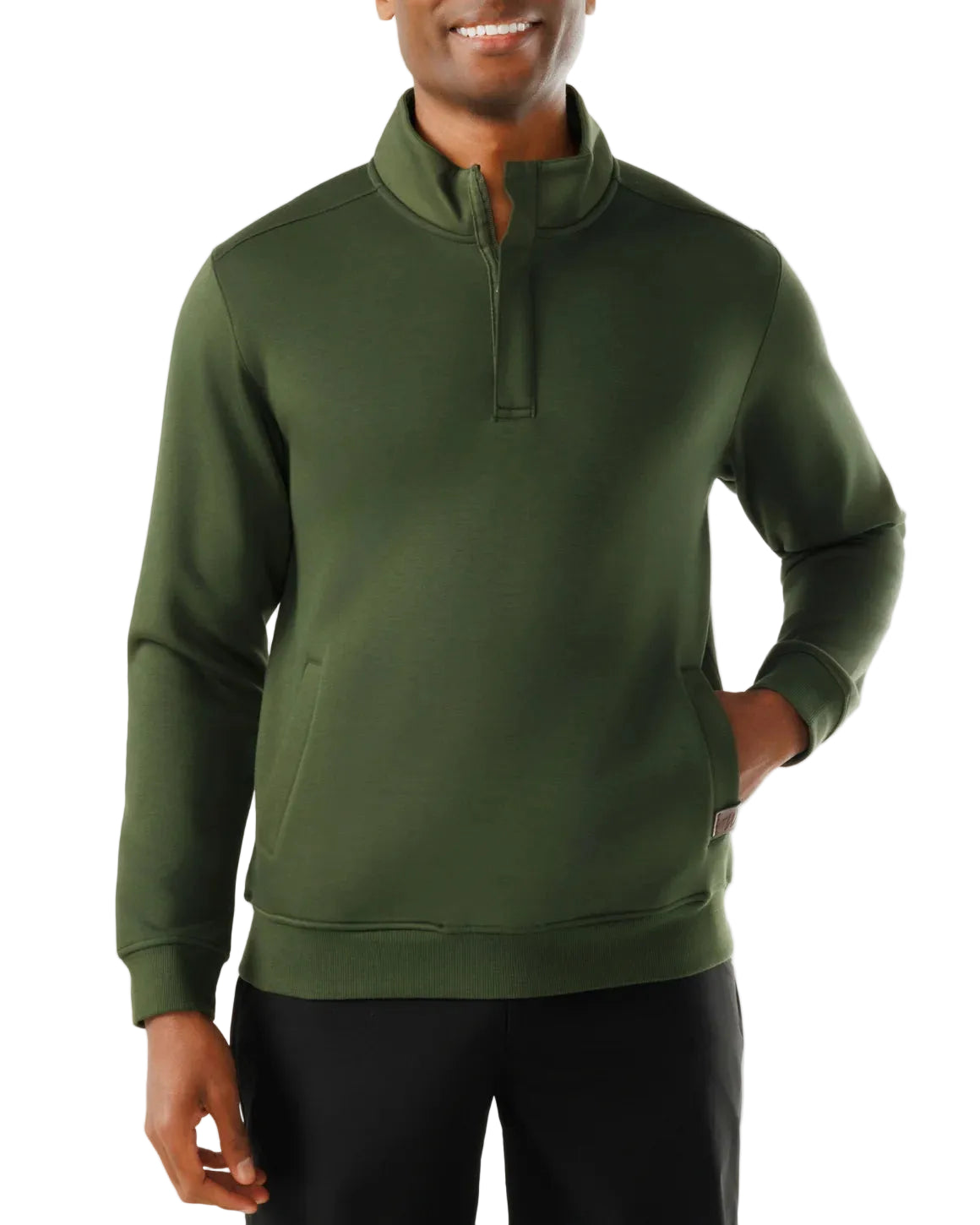 Waggle Men's Sunday 1/4 Zip Moss