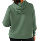 Waggle Women's Lakeside Waffle Knit Hoodie Moss
