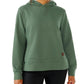 Waggle Women's Lakeside Waffle Knit Hoodie Moss
