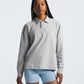 The North Face Women's L/S Heritage Patch Rugby Shirt Light Grey Heather/Heritage Patch