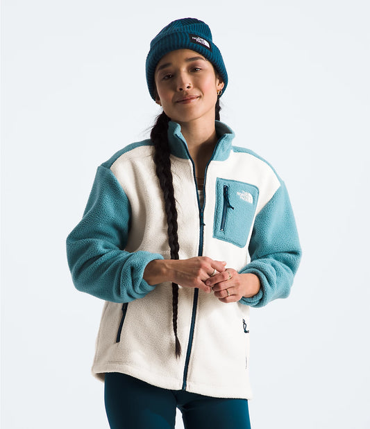 The North Face Women's Yumiori Full Zip White Dune/Algae Blue/Midnight Petrol