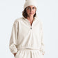 The North Face Women's Better Terry 1/2 Zip Pullover White Dune