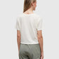 Tentree Women's Floral Crop T-Shirt Undyed/Meteorite Black