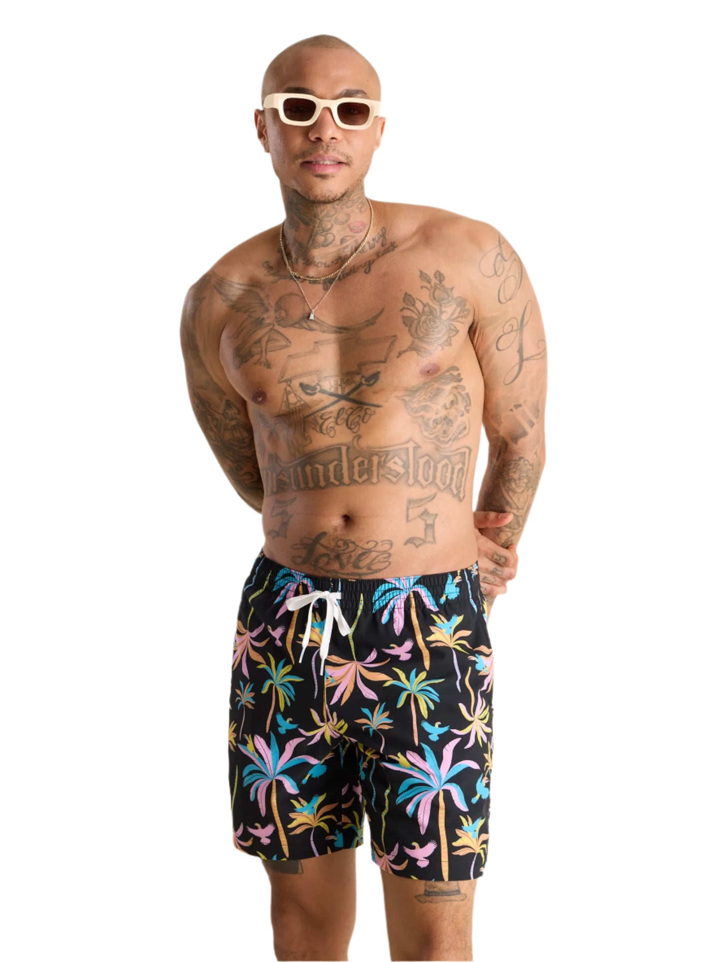 Chubbies Men's Black Night Nights 7" Lined Swim Trunk