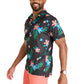 Chubbies Men's The Electric Flowers Performance Polo Black