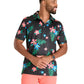 Chubbies Men's The Electric Flowers Performance Polo Black