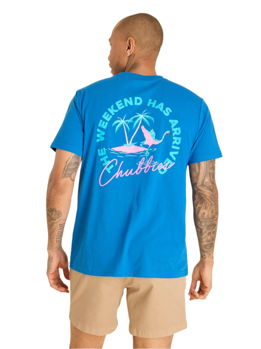 Chubbies Men's The Navy Circle Non Pocket Graphic Tee Bright Blue
