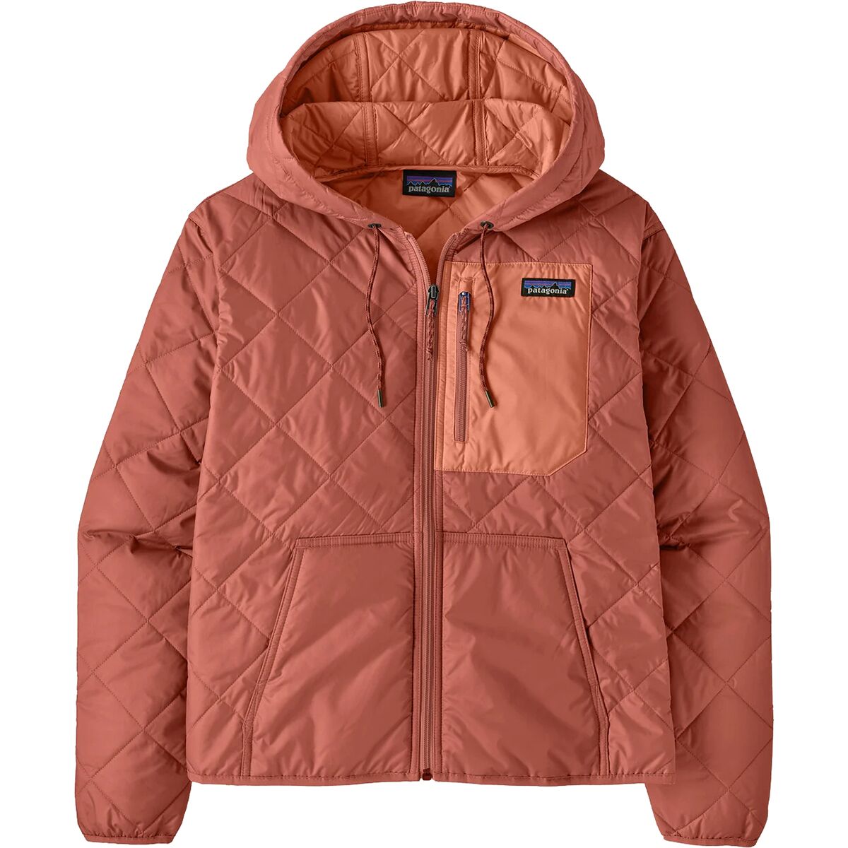 Patagonia Women's Diamond Quilted Bomber Hoody Potters Red