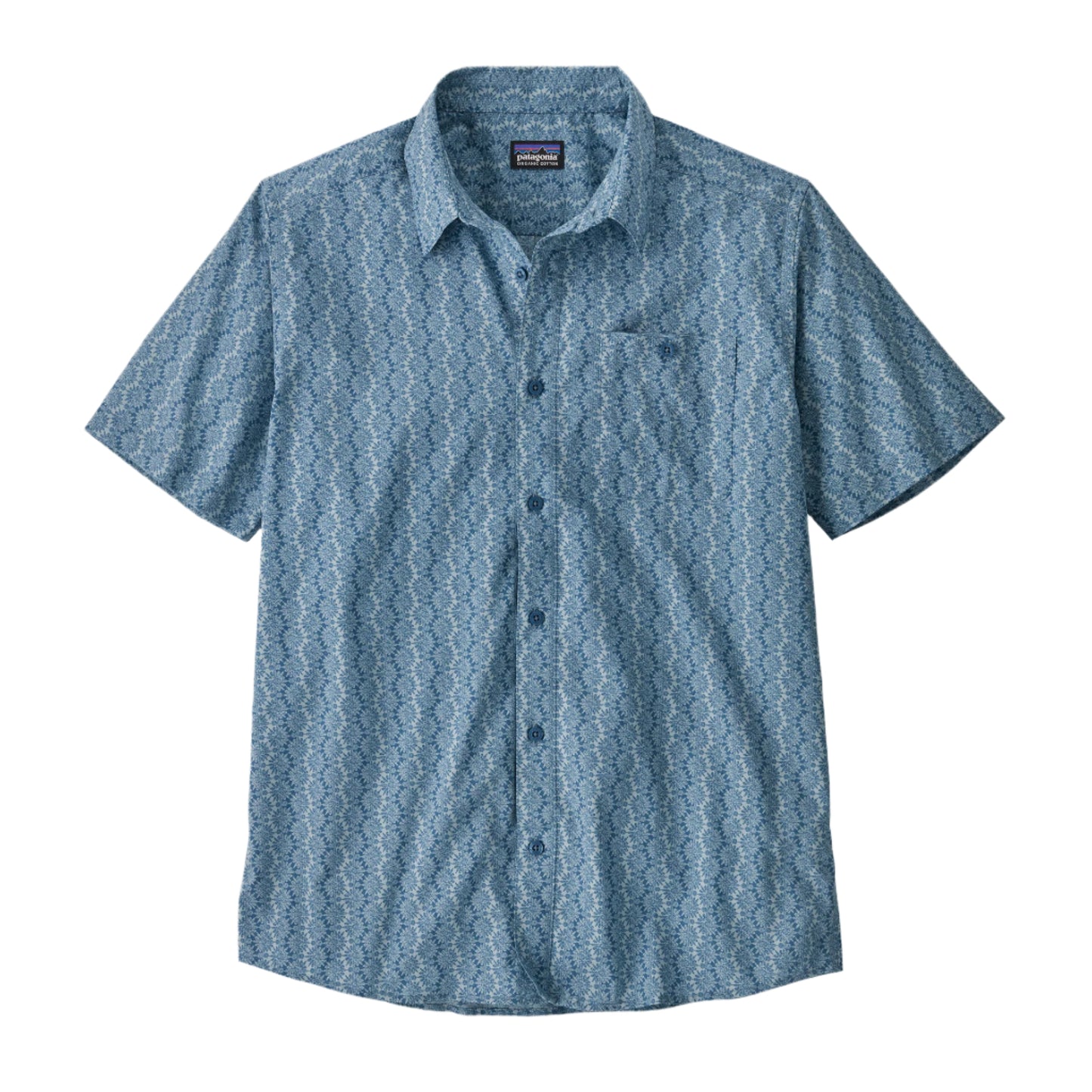 Patagonia Men's Go To Shirt Kaleidoscope: Still Blue
