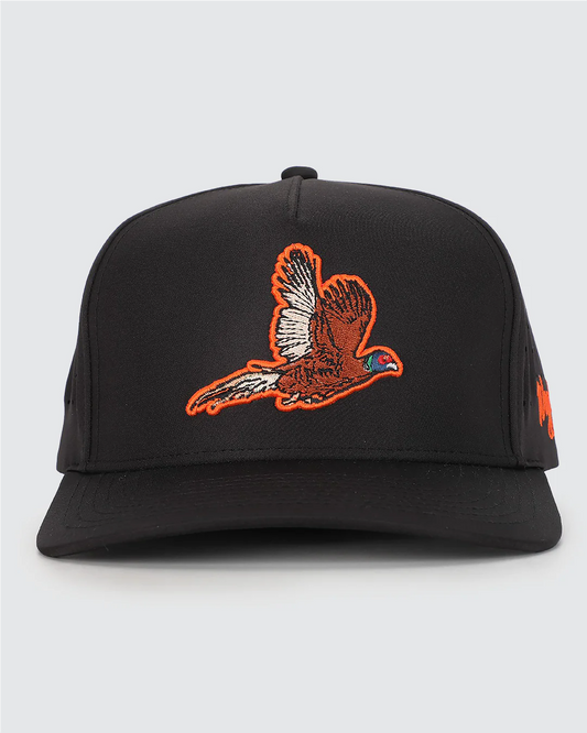 Waggle Pheasant Hat Black