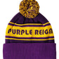 Waggle Pom Beanie Purple Reign