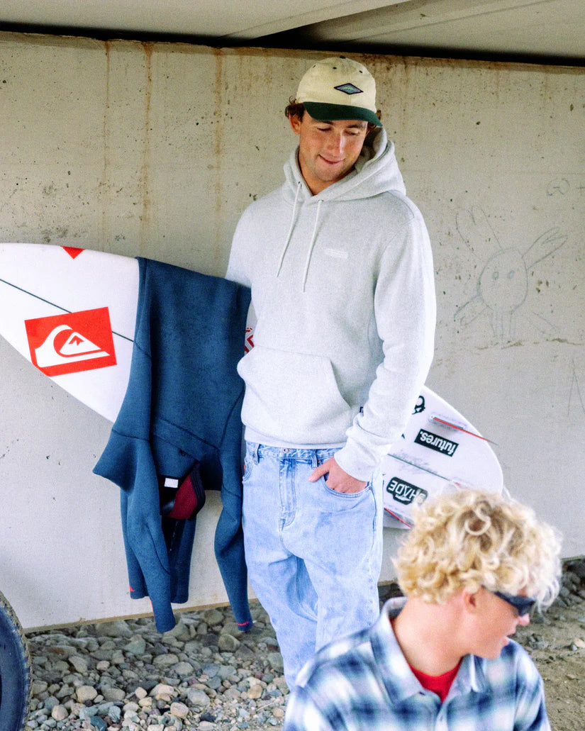 Quiksilver Men's Keller Hoodie Light Gray Heather