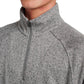 Quiksilver Men's Keller Half Zip Mock Smoked Gray Heather