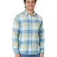 Quiksilver Men's Motherfly Flannel Coronet Blue Prnt 4