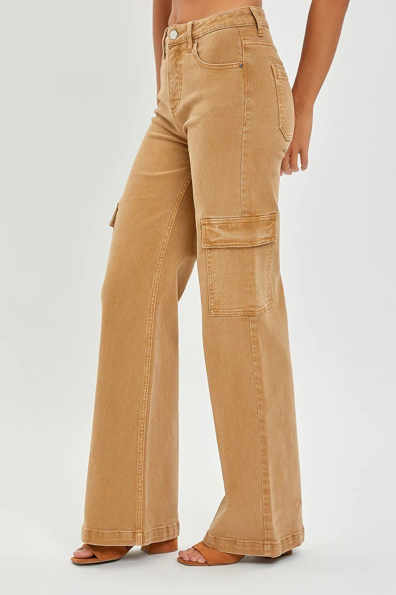 Risen High Rise Cargo Pant Mocha